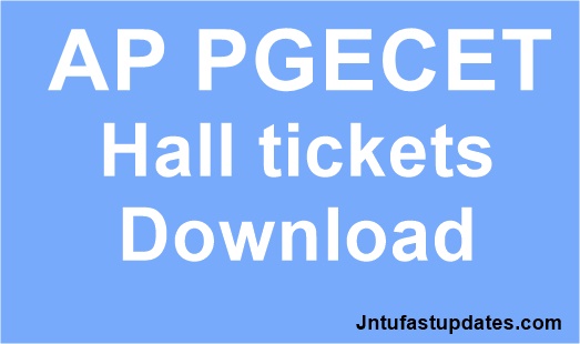 AP PGECET 2019 Hall Ticket