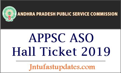 APPSC ASO Hall Ticket 2019