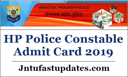 HP Police Constable Admit Card 2019