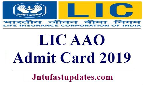 LIC AAO Admit Card 2019