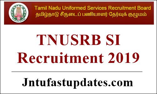 TNUSRB SI Recruitment 2019