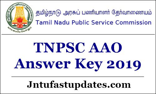 TNPSC AAO Answer Key 2019