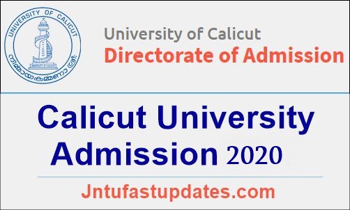 Calicut University Degree Admission 2020