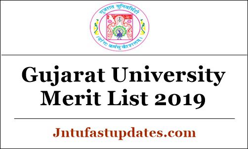 Gujarat University Merit List 2019