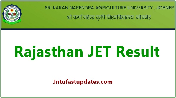 Rajasthan JET Result 2021
