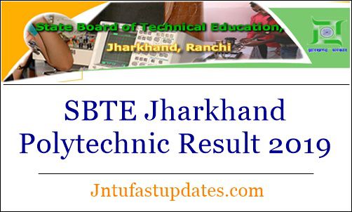 SBTE Jharkhand Polytechnic Result 2019