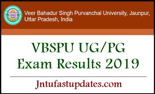 VBSPU UG PG Results 2019