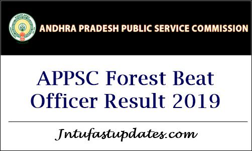 APPSC Forest Beat Officer Result 2019