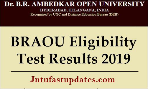 BRAOU Eligibility Test Results 2019