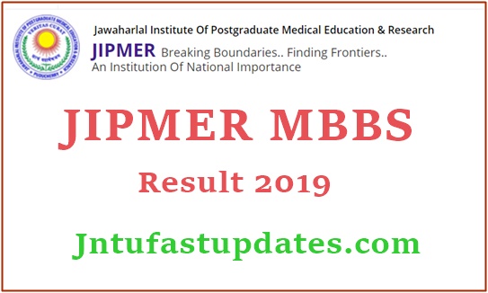 JIPMER MBBS Results 2019 (Released) – Download Shortlisted Candidates & Merit List PDF @ jipmer.edu.in