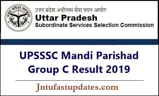 UPSSSC Mandi Parishad Group C Result 2019