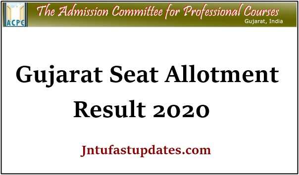 GUJCET 1st Round Seat Allotment Result 2020 – jacpcldce.ac.in First Seat Allocation College Wise