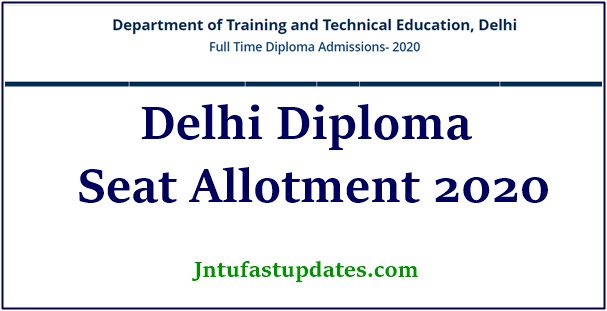 delhi diploma seat allotment result 2020