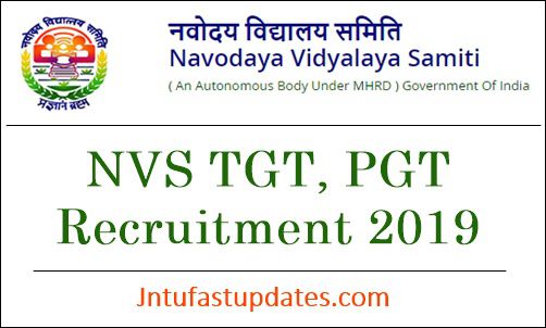 Navodaya Vidyalaya TGT PGT Recruitment 2019