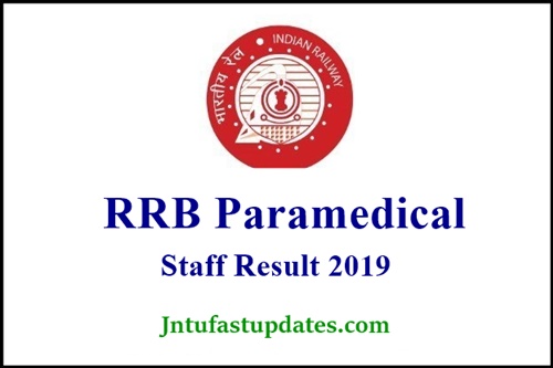 RRB Paramedical Staff Nurse Result 2019