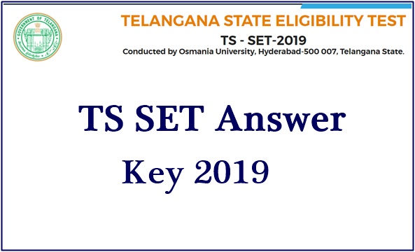 TS SET Answer Key 2019