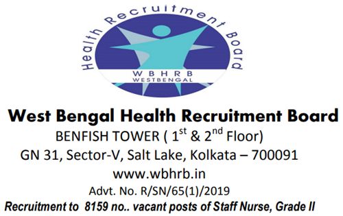 WBHRB Staff Nurse Recruitment 2019