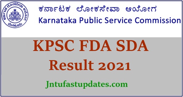 KPSC FDA SDA Result 2021