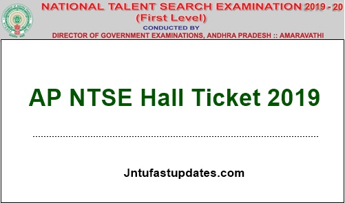 AP NTSE Hall Ticket 2019