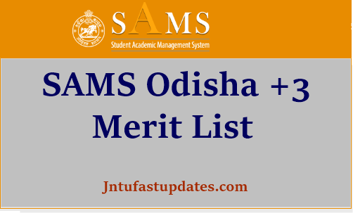 odisha +3 merit list