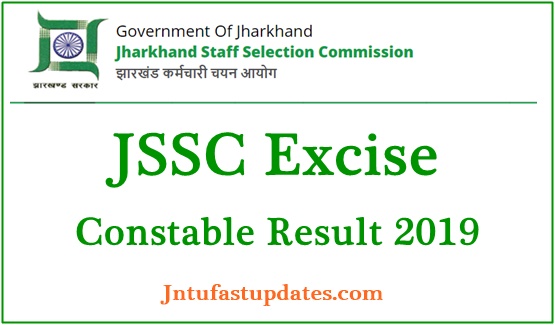 JSSC Excise Constable Result 2019
