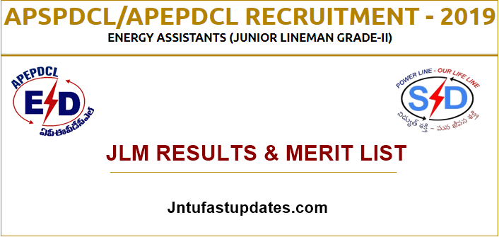 APSPDCL JLM Results Merit List 2019