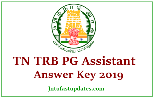 TN TRB PG Assistant Answer Key 2019