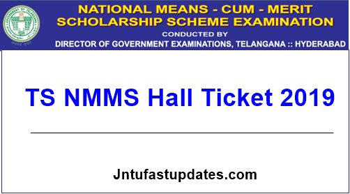 TS NMMS Hall Ticket 2019
