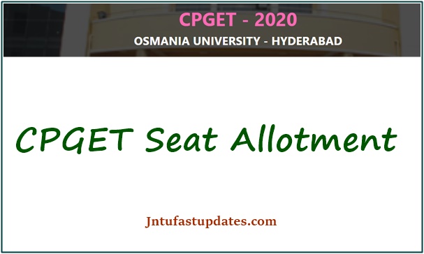 CPGET Seat Allotment 2021