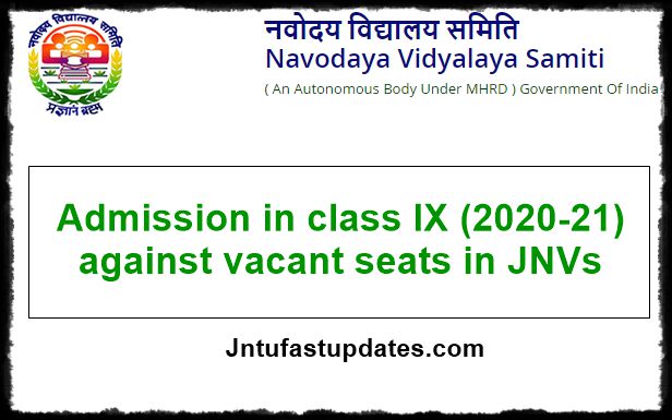 Navodaya Vidyalaya Admission 2020-21