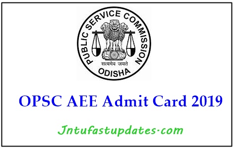 OPSC AEE Admit Card 2019
