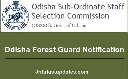 Odisha Forest Guard Notification 2019-20