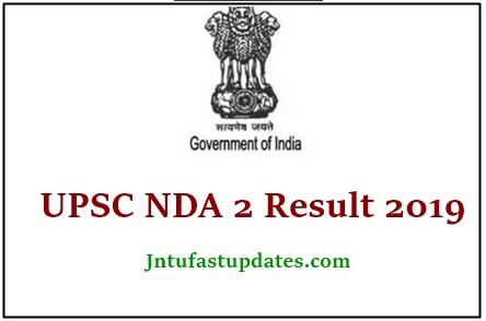UPSC NDA 2 Result 2019