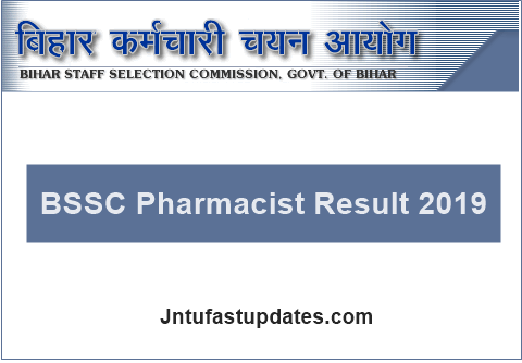 BSSC Pharmacist Result 2019