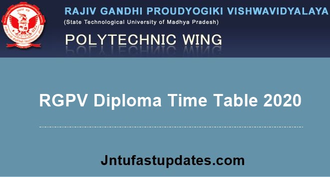 RGPV-Diploma-time-table-2020