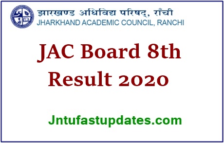 JAC Board 8th result 2020