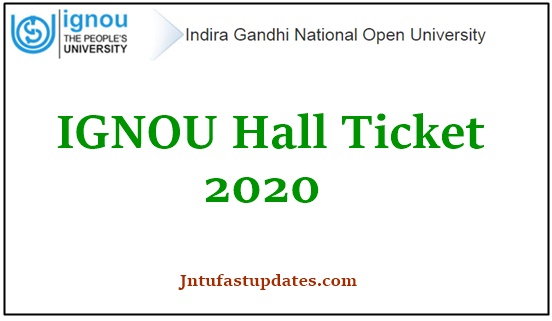 IGNOU Hall Ticket 2020