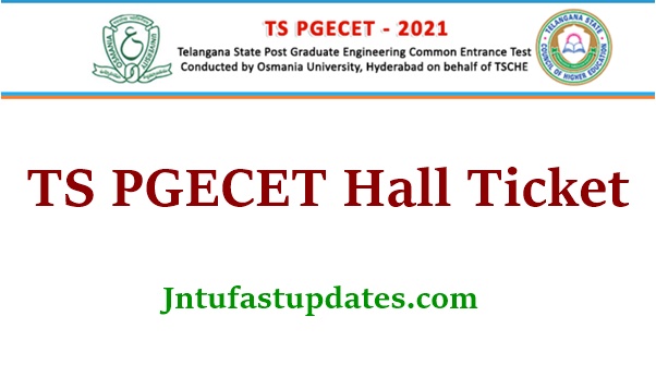 TS PGECET Hall Ticket 2021