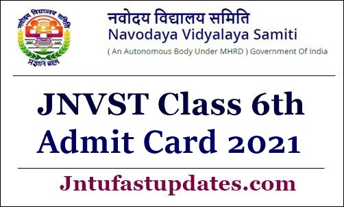 JNVST Admit Card 2021