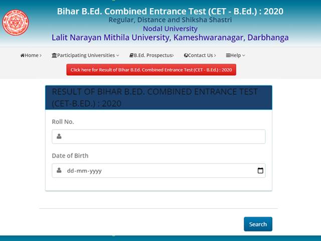 Bihar B.Ed CET Result 2020 (Released) – Cutoff Marks, B.Ed CET Distance/Regular Merit List @ bihar-cetbed-lnmu.in