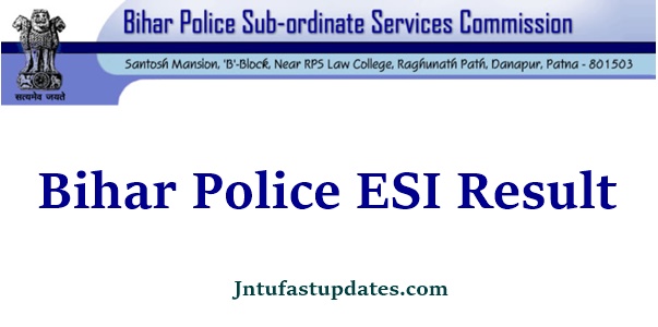 Bihar Police Enforcement SI Result 2021