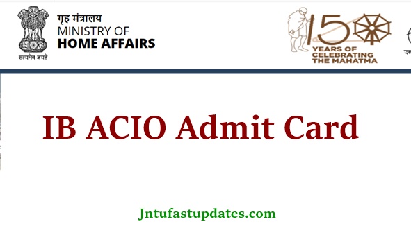 IB ACIO Admit Card 2021