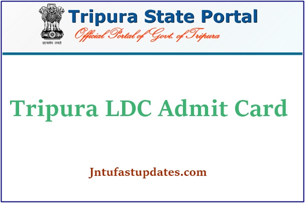 Tripura LDC Admit Card 2021