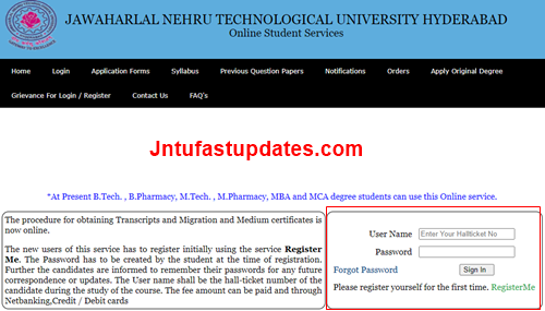 jntuh-student-services