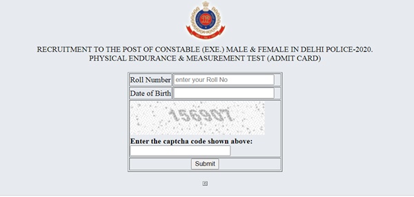 SSC Delhi Police Constable Admit Card 2021 (Out) – Download Exam Date, Call Letter