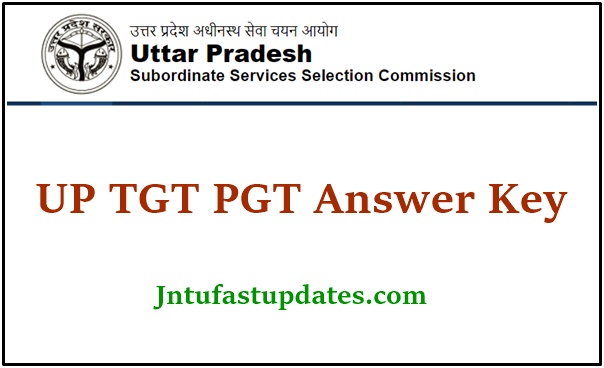 UP TGT PGT Answer Key 2021