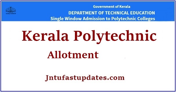 Kerala polytechnic allotment 2022