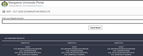 Mangalore University Result 2021 (OUT) for BA B.Sc B.com 1st 3rd 5th 7th Sem Results Sep Oct