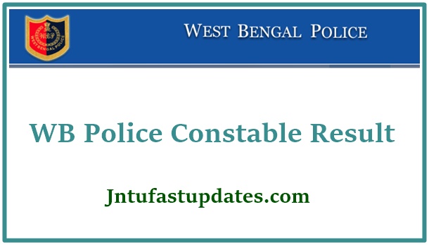 WB Police Constable Result 2021