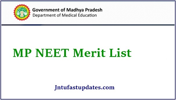 MP NEET Merit List 2022